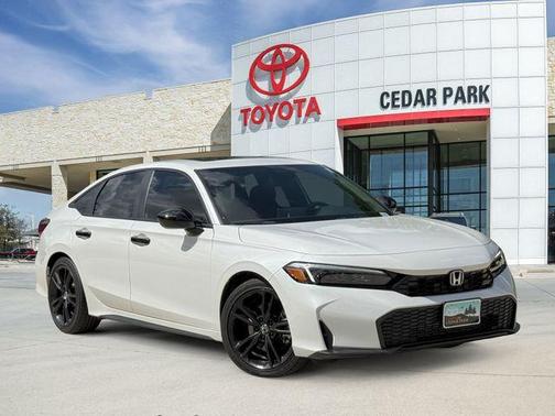 Platinum White Pearl 2025 Honda Civic Si
