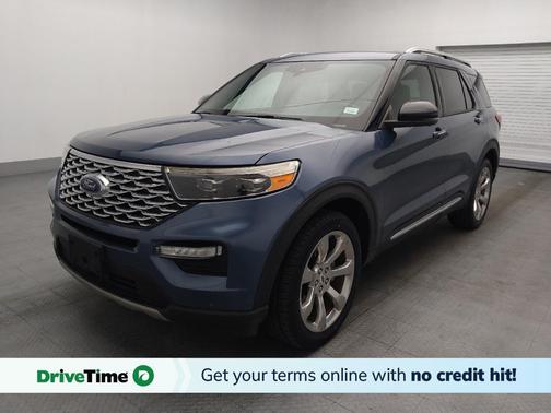 Blue Metallic 2020 Ford Explorer Platinum