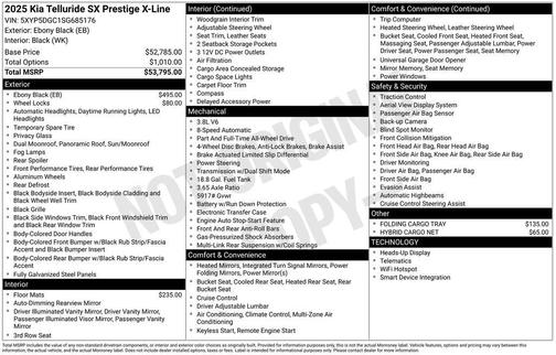 2025 Kia Telluride SX-Prestige X-Line