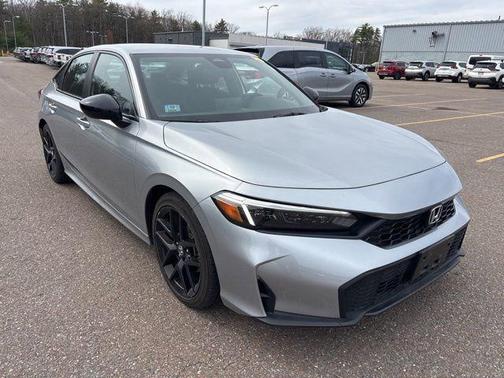 Solar Silver Metallic 2025 Honda Civic Sport