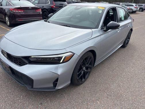 Solar Silver Metallic 2025 Honda Civic Sport