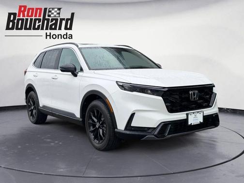 Platinum White Pearl 2025 Honda CR-V Hybrid Sport AWD