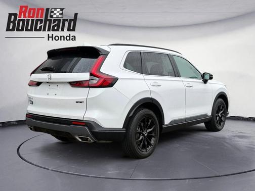 Platinum White Pearl 2025 Honda CR-V Hybrid Sport AWD