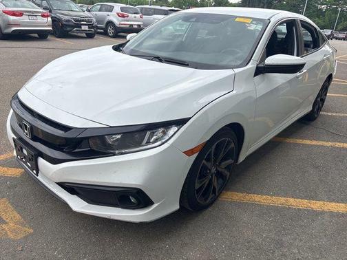 Platinum White Pearl 2021 Honda Civic Sport
