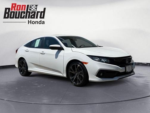 Platinum White Pearl 2021 Honda Civic Sport
