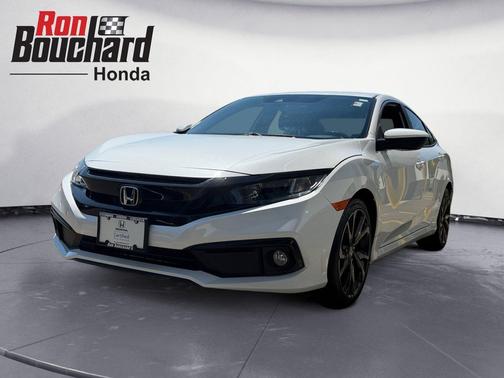 Platinum White Pearl 2021 Honda Civic Sport