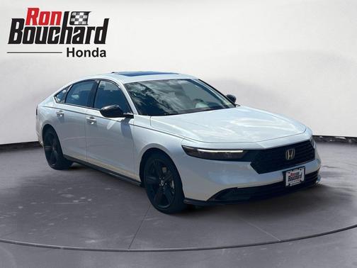 Platinum White Pearl 2026 Honda Accord Hybrid Sport-L