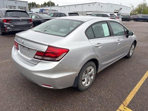 Alabaster Silver Metallic 2015 Honda Civic LX