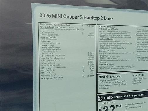 2025 MINI Hardtop Cooper S