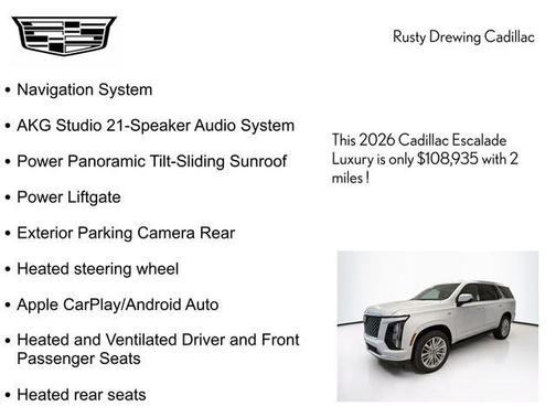2026 Cadillac Escalade Luxury