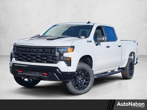 Summit White 2026 Chevrolet Silverado 1500 Custom Trail Boss