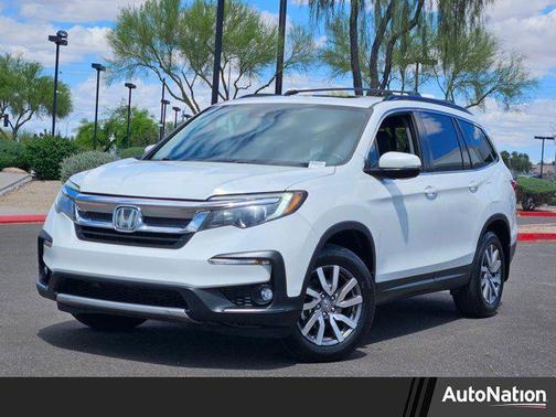 Pearl White 2021 Honda Pilot 2WD EX-L