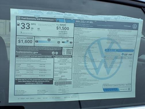 2025 Volkswagen Jetta 1.5T SEL