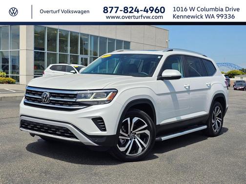 Opal White 2023 Volkswagen Atlas 3.6L SEL