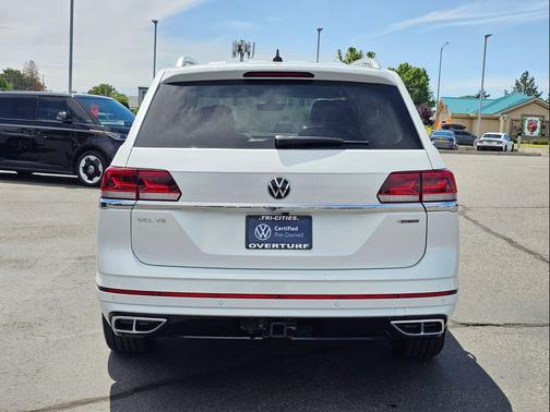 Opal White 2023 Volkswagen Atlas 3.6L SEL Premium