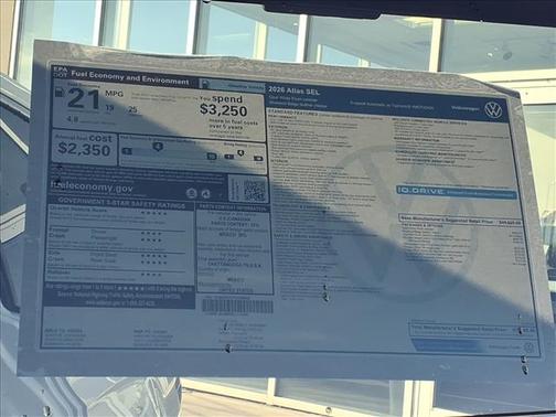 2026 Volkswagen Atlas 2.0T SEL