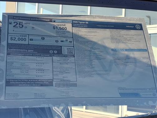 2026 Volkswagen Tiguan 2.0T SE 4MOTION