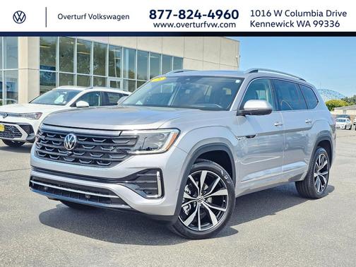 Silver Mist Metallic 2025 Volkswagen Atlas 2.0T SEL Premium R-Line 4MOTION