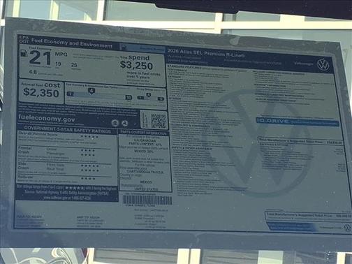 2026 Volkswagen Atlas 2.0T SEL Premium R-Line 4MOTION