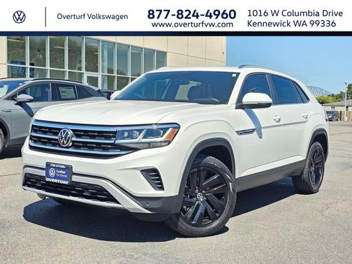 Pure White 2023 Volkswagen Atlas Cross Sport 3.6L V6 SE w/Technology