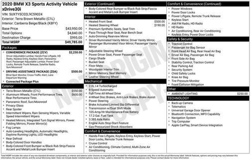 2020 BMW X3 xDrive30i