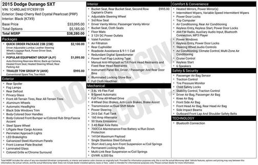2015 Dodge Durango SXT