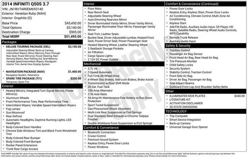 2014 INFINITI Q50 Sport