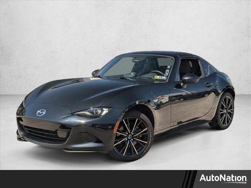 Jet Black Mica 2025 Mazda MX-5 Miata RF Grand Touring