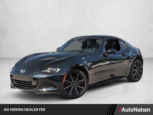 Jet Black Mica 2025 Mazda MX-5 Miata RF Grand Touring