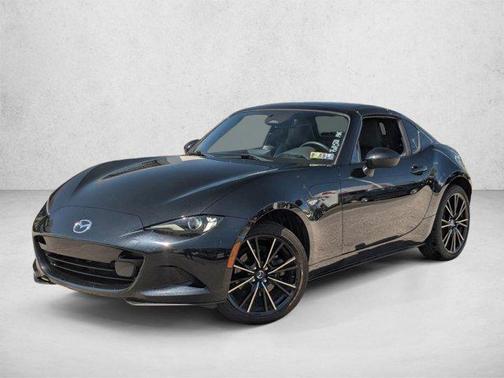 Jet Black Mica 2025 Mazda MX-5 Miata RF Grand Touring