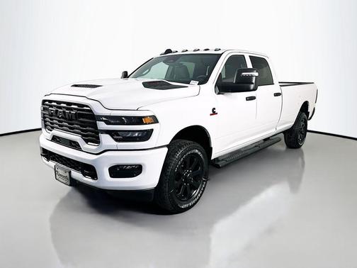 Bright White Clearcoat 2026 RAM 2500 Black Express Crew Cab 4x4 8' Box