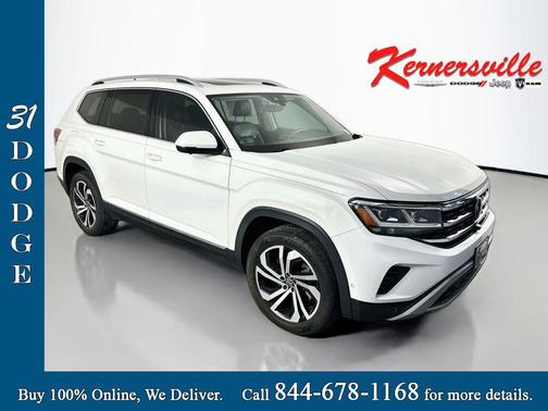 Pure White 2021 Volkswagen Atlas 3.6L SEL Premium