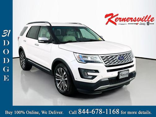 WHITE PLATINUM MET TRI-COAT 2016 Ford Explorer Platinum