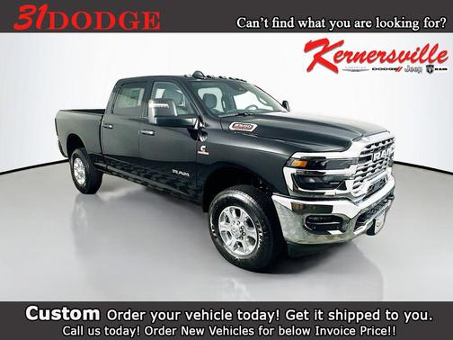 Diamond Black Crystal Pearlcoat 2025 RAM 2500 Big Horn Crew Cab 4x4 6'4' Box