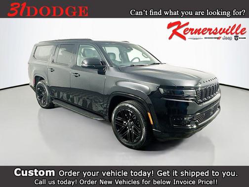 Diamond Black Crystal Pearlcoat 2025 Jeep Wagoneer L Series II Carbide 4x4