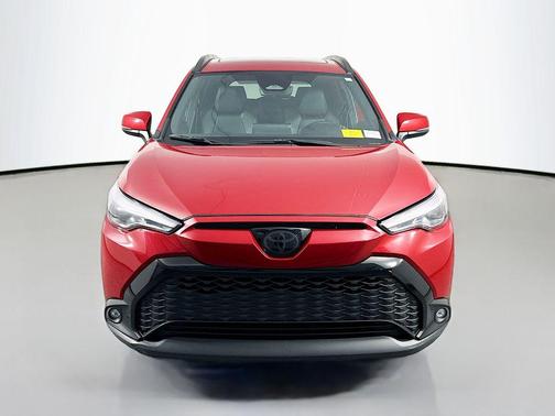 Barcelona Red Metallic 2024 Toyota Corolla Hybrid SE