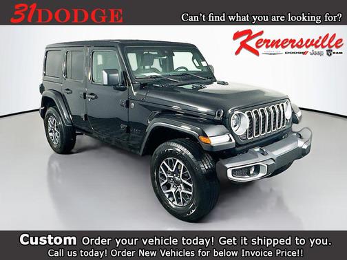Black Clearcoat 2025 Jeep Wrangler 4-Door Sahara 4x4
