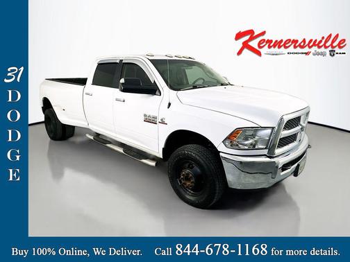 Bright White Clearcoat 2018 RAM 3500 SLT Crew Cab 4x4 8' Box