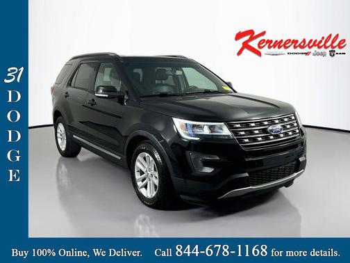 SHADOW BLACK 2017 Ford Explorer XLT