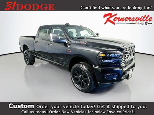 Diamond Black Crystal Pearlcoat 2026 RAM 2500 Big Horn Crew Cab 4x4 6'4' Box
