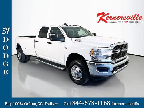 Bright White Clearcoat 2024 RAM 3500 Tradesman Crew Cab 4x4 8' Box
