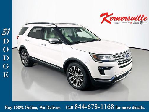 WHITE PLATINUM MET TRI-COAT 2018 Ford Explorer Platinum