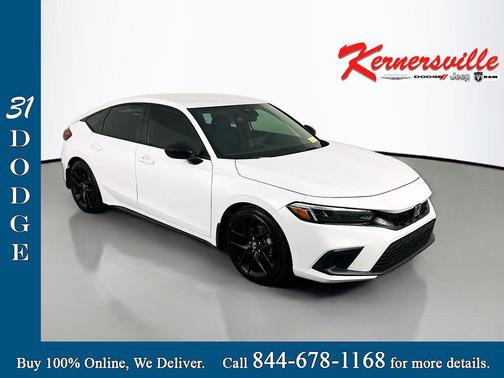 Platinum White Pearl 2024 Honda Civic Sport