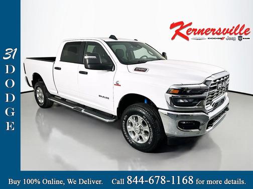 Bright White Clearcoat 2025 RAM 2500 Big Horn Crew Cab 4x4 6'4' Box