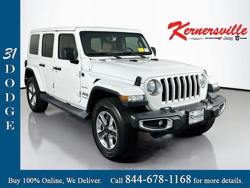 Bright White Clearcoat 2018 Jeep Wrangler Unlimited Sahara