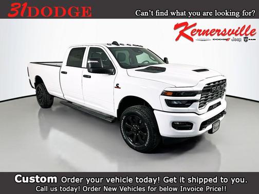 Bright White Clearcoat 2026 RAM 2500 Black Express Crew Cab 4x4 8' Box