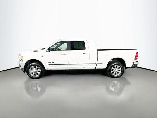 Pearl White 2019 RAM 3500 Limited Mega Cab 4x4 6'4' Box
