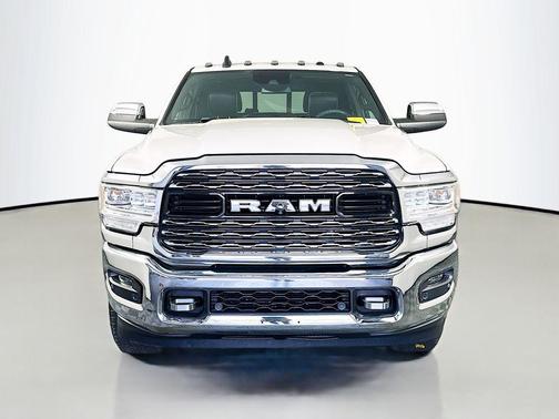 Pearl White 2019 RAM 3500 Limited Mega Cab 4x4 6'4' Box