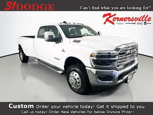 Bright White Clearcoat 2025 RAM 3500 Laramie Crew Cab 4x4 8' Box