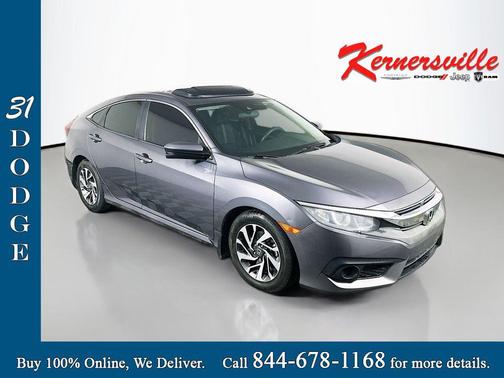 Modern Steel Metallic 2016 Honda Civic EX